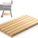 Pellet Grill Storage Shelf Compatible with Traeger Pro Series 22 or 575 Pellet Grills, Bamboo Grill Bottom Shelf for Traeger Pellet Grill Accessories to Provide More Storage Space