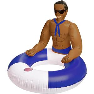 NPW Drinking Buddies Pool Ring Jerry Inflatable Hunk Float for Swimming Pool (Sailor)
