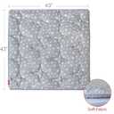 Moonsea Portable Baby Play Mat, Square Padded Anti Slip Baby Activity Crawling Mat for Boys and Girls, Kids 43" X 43" Quilted Pad for Indoor Outdoor Playtime