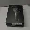 Hair Dryer, 150000RPM Ionic Blow Dryer - Fast Drying, Low Noise, Foldable Portable with Diffuser and Nozzle, Compact Mini for Women and Men, Home and Travel - Black