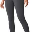 Hugcurve No Front Seam High Waisted Workout Leggings for Women Buttery Soft Yoga Pants Gym Athletic Tights - 25'' (X-Small, Graphite Grey)