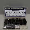 E Clip Circlip External Retaining Rings Assortment Kit, 1050PCS E Clips External Carbon Steel Rings and 1 PC Tweezers, Includes Sizes of M1.5-M22