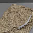 Walrus Round Vinyl Fitted Tablecloth with Flannel Backing Elastic Edge Design Table Cover Waterproof Oil-Proof PVC Table Cloth Stain-Resistant Best for 45"-56" Round (Weave)