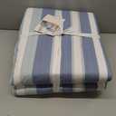 Levtex Home - Truro Quilt Set - Full/Queen Quilt + Two Standard Pillow Shams - Stripe in Shades of Blue - Quilt Size (88x92in.) and Pillow Sham Size (26x20in.) - Reversible - Cotton