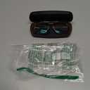 Reading Glasses for Men Square Double Bridge Blue Light Blocking Computer Readers