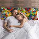 Gummy Bear Funny Food Throw Pillow Covers Decorative Pillow Case Fun Decor Square Couch Cushion Cover for Home Decor Sofa Living Room Bed Car Sofa 20x30 Inch