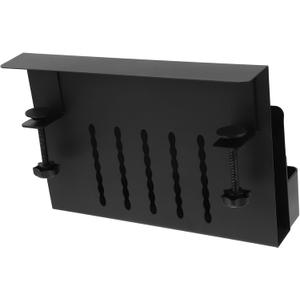 Uonlytech Desk Side Storage Organizer Clamp Mount Laptop Holder under Desk File Storage Basket