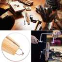 PH PandaHall 2 Pack Wooden Ring Clamp Ring Jewelers Holder Benchwork Hand Tool for Polishing Repairing Rings Vice With Wedge Lock Wedge Leather Stone Setting Engraving Jewelry Making Tool Valentine