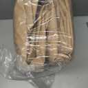 ULTCOVER Rectangular Patio Heavy Duty Table Cover - 600D Tough Canvas Waterproof Outdoor Dining Table and Chairs General Purpose Furniture Cover Size 111L x 74W x 28H inch (Brown)