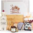 House Warming Gifts New Home, 11 Pcs Housewarming Gift Ideas Basket, Closing Gifts for Home Buyer, Couple, Women, New Apartment Homeowners (White)