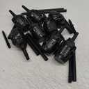 8 Pcs Halloween Solar Flame Lamps, LED Solar Flame Lamps, Dancing and Flickering Flame Torch Lamps, Outdoor Courtyard Waterproof Skull Decoration Lamps (Green)