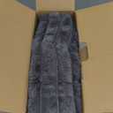 Westinghouse Electric Blanket Twin Size, Super Cozy Luxury Faux Fur & Sherpa Heated Blanket with 10 Heating Levels & 1-12 Hours Auto Off, Fast Heating Blanket, Machine Washable, 62x 84 Inch Charcoal (Darkgrey Stripe)