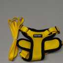 Dooradar Cat Harness and Leash Set, Escape Proof Safe Adjustable Kitten Vest Harnesses for Walking, Easy Control Soft Breathable Mesh Jacket with Reflective Strips for Cats, Yellow, S