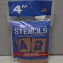 Pro Art Oil Board Stencil Set 4" for Painting on Wood, Canvas, Paper, Fabric, Wall and Tile, Reusable DIY Art and Craft Stencils for Painting, 6"x6" Inches