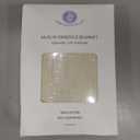 Meracorallo Muslin Swaddle Blanket, 100% Cotton Receiving Blanket Soft and Breathable Swaddle Wrap for Baby Boys and Girls, Cream