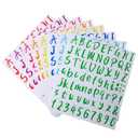 Outus 576 Pieces 8 Sheets Letters Stickers Self Adhesive Vinyl Letter Alphabet Number Stickers Mailbox Numbers Sticker, Decals for Classroom Decor, Sign, Door(Multi Colors,1.5 Inch)