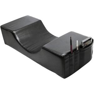 Professional Salon-Grade Lash Pillow for Eyelash Extensions - Black Leather Lash Bed Pillow with Memory Foam Support & Removable Washable Cover, Ergonomic Head Rest for Beauty Salons, Home Use