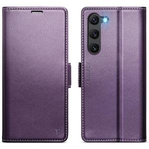for Samsung Galaxy S23 Case Wallet with RFID Blocking Card Holder, PU Leather Kickstand Protective Flip Phone Cover Fit for Galaxy S23 6.1", Purple