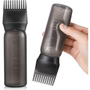 Insime Hair Oil Applicator Bottle With Comb Root For Scalp | Dispenser Empty Oiling & Dye Application Tool