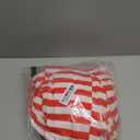 Ekouaer Christmas Onesie for Couples Zipper Hooded Adult Matching Onesie Pajamas with Pockets Women Red White Stripes Small