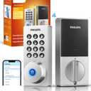 Philips Wi-Fi Door Lock, WiFi Smart Lock Keyless Entry Deadbolt for Front Door, Remote Control, Built-in WiFi, APP Fingerprint Passcode Unlock, Auto Locking