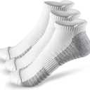 Athletic Socks for Women and Men - 6/3 Pairs Cushioned Low Cut for Comfort with Arch Support for Running & Sports (Small)