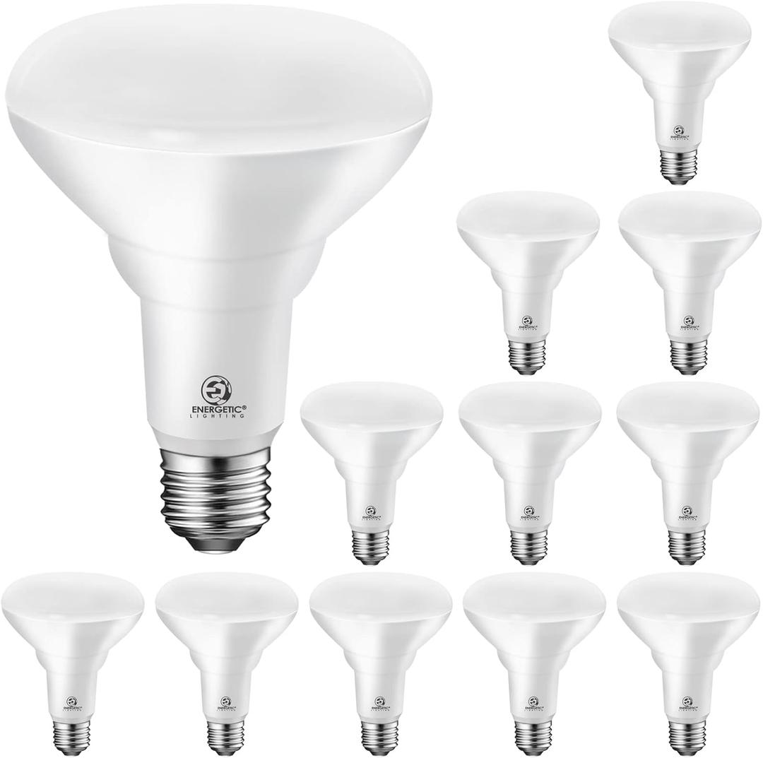 Energetic LED Recessed Light Bulbs BR30, 105W Equivalent, 1500LM, Dimmable, Daylight 5000K, Indoor Flood Lights for Recessed Cans, UL Listed, 12 Pack