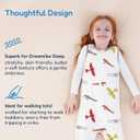 TotAha Toddler Sleep Sack with Feet 3t,TOG 0.5, Light and Soft Baby Wearable Blanket for Walkers, 2 Pack