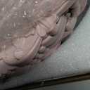 13" Pink Charger Plates, Set of 6 Plastic Textured Chargers for Dinner Plates with Embossed Rim, Table Décor, Party, Wedding, Holiday (FD08P)