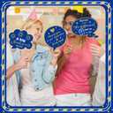 24 Pcs Teacher Staff Volunteer We Appreciate You Decorations Photo Booth Props Appreciation Decor Blue and Gold Thank You Sign Photo Props for Teacher Nurse Employee Coworker Appreciation