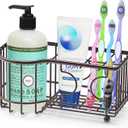 Hair Tool Organizer, Dryer Holder, 3 in 1 Blow Bathroom Organizer Wall Mounted/Cabinet Door for Flat Iron, Curling Straightener, Care & Styling Tools Storage Basket (Black)