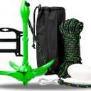 Young Marine Grapnel Anchor Kit for Small Boats, Kayaks, PWC, Jet Ski, Paddle Boards, etc. - 3.5 lbs