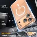 Miracase for iPhone 17 Pro Max Case 6.9" Full-Body Phone Case with Built-in Glass Screen Protector& Full Camera Protector,[Magnetic with MagSafe] Drop Proof 17 ProMax Cover, Clear