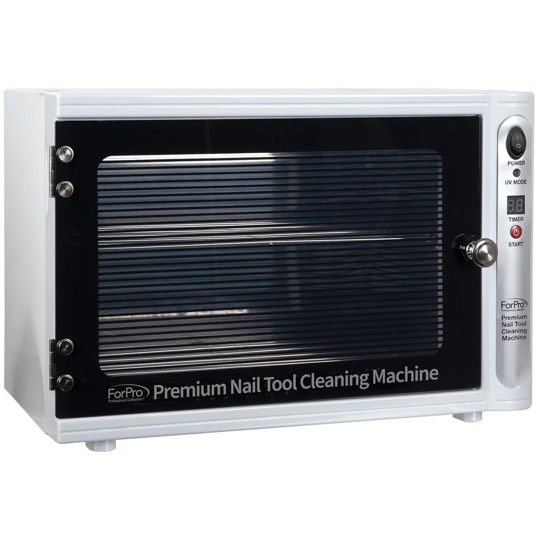 ForPro Professional Collection Premium Nail Tool Cleaning Machine, Large 9L Capacity, Sanitizes Towels & Implements, 10.3" H x 15" W x 8.5" D