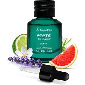 AromaPlan Hotel Scent Diffuser Oil, Dubai 15 mL, 0.5 Fl.oz - Luxury Fragrance Oil in Dropper Bottle for Aromatherapy - Essential Oil Scent Diffuser, USA Made