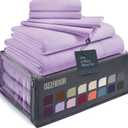 BELADOR Silky Soft Full Sheet Set - Luxury 6 Piece Bed Sheets for Full Size Bed, Secure-Fit Deep Pocket Sheets with Elastic, Breathable Hotel Sheets and Pillowcase Set, Wrinkle Free Oeko-Tex Sheets