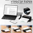 Portable Printers Wireless for Travel, N80 Wireless Thermal Printer Bluetooth Inkless Printer Support 8.5" X 11" US Letter & A4, Compatible with iOS, Android, Laptop