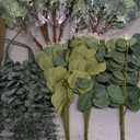 200 Pcs 4 Kinds Mixed Artificial Eucalyptus Greenery Stems Bulk