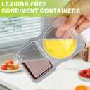 40 Sets Reusable Snack Containers with Lids, Double Compartment Snack Containers for Travel, Refridge, Portion Control, Lunchable Container Diping Case