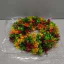 Fall Decor - 16 Inch Autumn Artificial Wreath - Fall Decorations for Thanksgiving, Halloween, Farmhouse, Harvest Home, Outdoor, Indoor, Window, Wall (Green,orange,red,yellow)