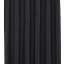 Biscaynebay Long Shower Curtain Fabric Liners 72" Width by 78" Length, Black Water Resistant Bathroom Curtains, Rust Resistant Grommets Top Weighted Bottom Machine Washable