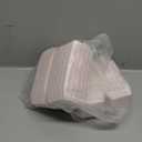 Restaurantware Bio Tek 3.9 x 2.6 x 3.5 Inch French Fry Cup 100 Disposable Snack Cups - Stackable Sustainable Pink And White Paper 2 Ounce Fry Holder For Fries Onion Rings Popcorn or Cookies (Small)