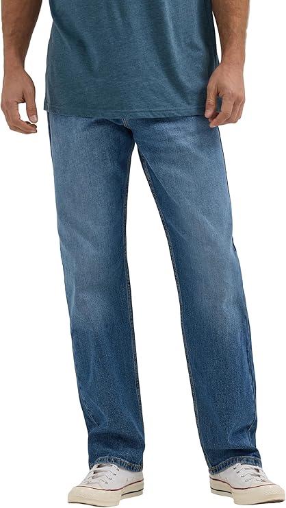 Wrangler Men's Free to Stretch Relaxed Fit Jeans, 38W x 32L  