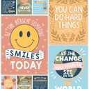 Hadley Designs Motivational Poster for Classroom Decor - 9 Growth Mindset Classroom Posters Elementary, Inspirational Wall Decor Middle School, Teacher Must Haves, Retro Bulletin Board Decorations