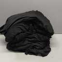 CO-AVE 6pk Black 8ft Spandex Tablecloths for Rectangle Tables, Wrinkle Free Wavy Black Table Skirt Stretchy Fitted Table Cloth Covers 8 Foot for Weddings Birthday Party Events Banquette Baby Shower