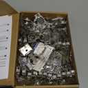 Ravinte 30 Pack 15 Pairs 1/2 inch Overlay Soft Close Hinges for Kitchen Cabinet Hinges Satin Nickel Hidden Hinges Stainless Steel Concealed Hinge self Closing