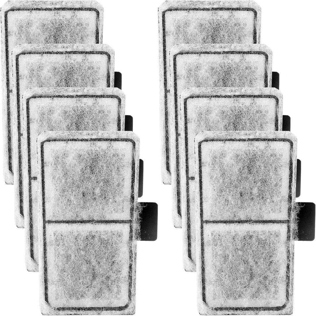 AQQA 8 Pack Aquarium Filter Cartridge Replacement Fish Tank Filter Cartridge for Aquarium Internal Filter (Medium)