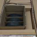 Gibson Elite Deerfield 16-Piece Stoneware Dinnerware Set  Matte Black Reactive Glaze Plates and Bowls, Stackable, Modern Design, Service for 4  Microwave & Dishwasher Safe