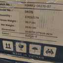 COLAMY Wooden Dining Chairs Set of 6, Modern Upholstered Fabric Dining Room Chair, Farmhouse Kitchen Side Chairs with Foot Pegs, Beige