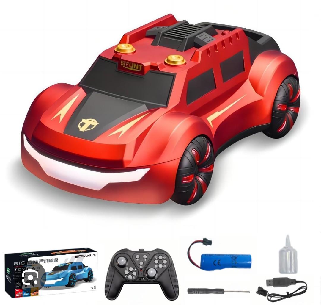 ECBANLI Dual Spray Remote Control Car, RC Drift Car for Kids, Model Racing Car with Cool Led Lights, Rechargeable Electric Vehicle Toy, Birthday Gifts for Age 3 4 5 6 7 812 Year Old Boys Girls